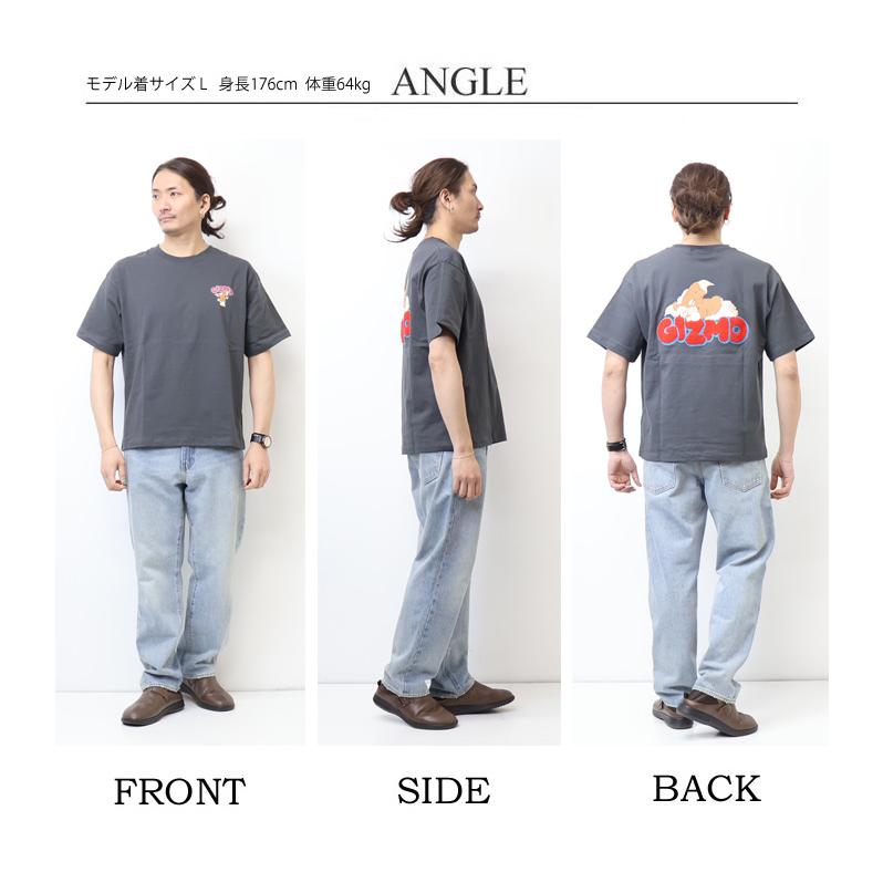 GREMLINES グレムリン プリント サガラ刺繍 半袖Tシャツ 半T ギズモ メンズ 送料無料 6515005 |  | 10