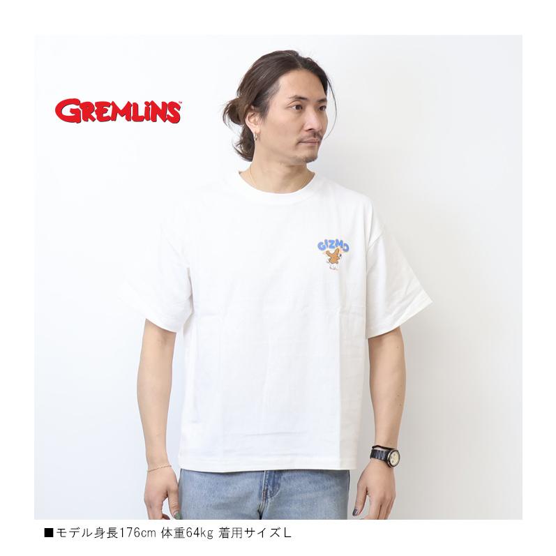 GREMLINES グレムリン プリント サガラ刺繍 半袖Tシャツ 半T ギズモ メンズ 送料無料 6515005 |  | 04