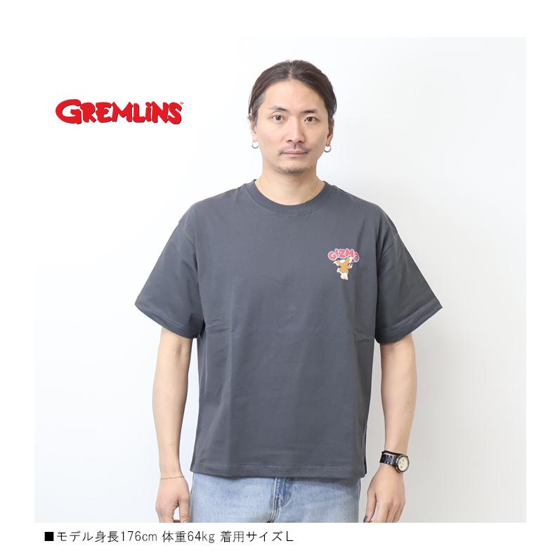 GREMLINES グレムリン プリント サガラ刺繍 半袖Tシャツ 半T ギズモ メンズ 送料無料 6515005 |  | 07