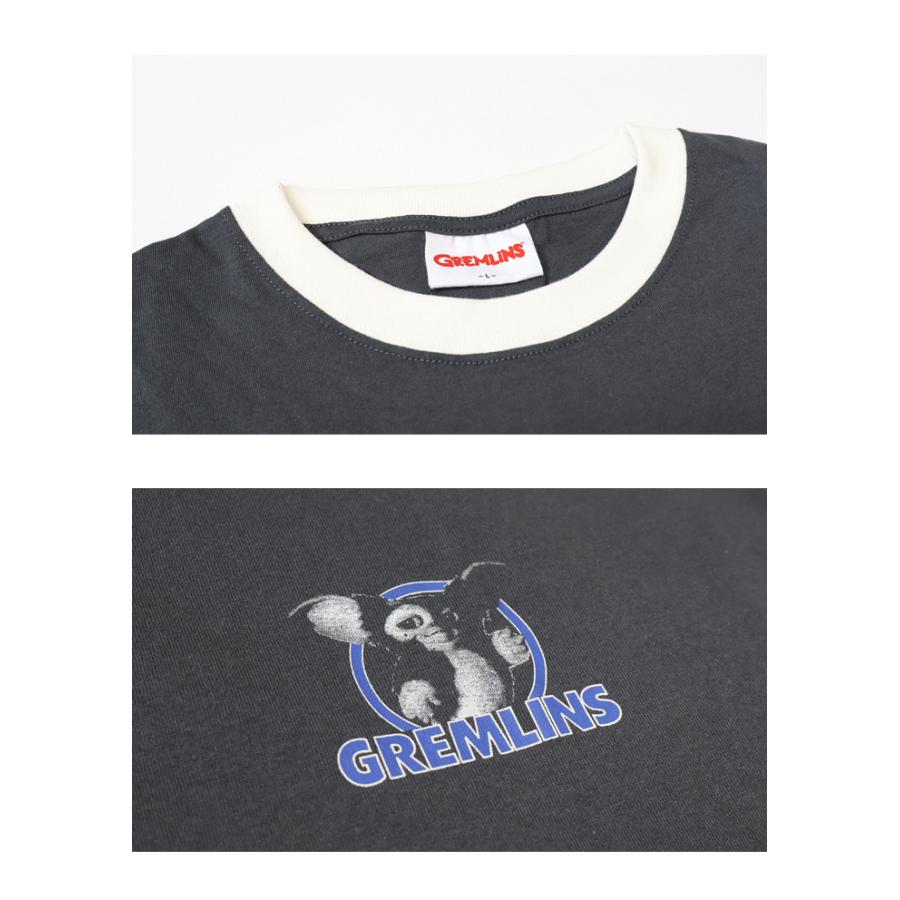GREMLINES グレムリン ヴィンテージプリント 刺繍 半袖Tシャツ 半T