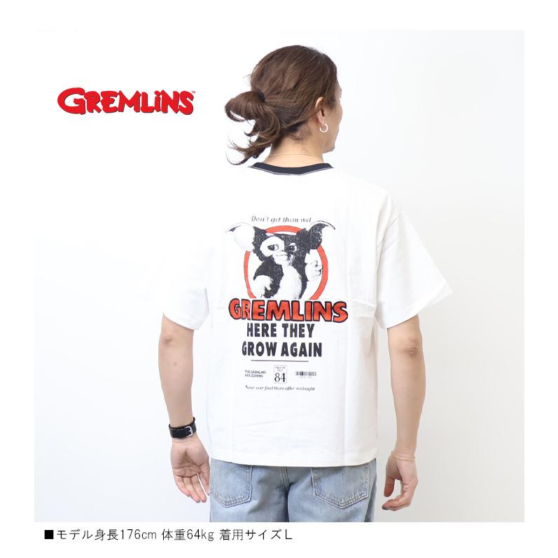 GREMLINES グレムリン ヴィンテージプリント 刺繍 半袖Tシャツ 半T