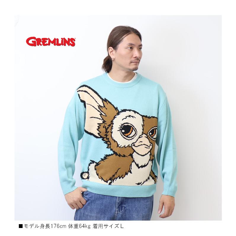 GREMLINES グレムリン ギズモ ジャガード クルーネックニット セーター