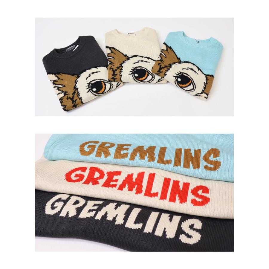 GREMLINES グレムリン ギズモ ジャガード クルーネックニット セーター