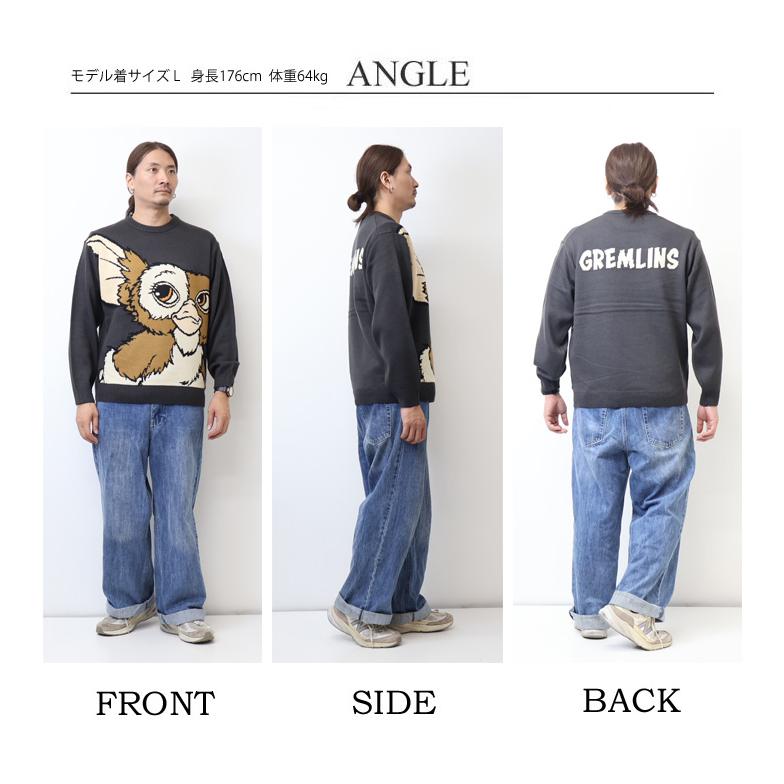 GREMLINES グレムリン ギズモ ジャガード クルーネックニット セーター