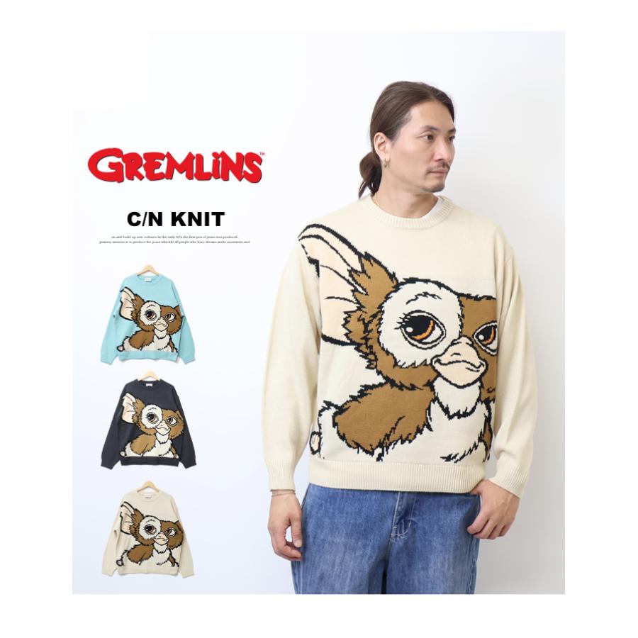 GREMLINES グレムリン ギズモ ジャガード クルーネックニット セーター