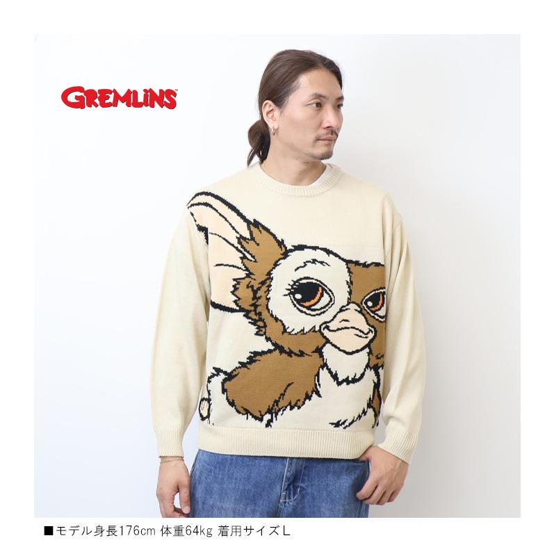 GREMLINES グレムリン ギズモ ジャガード クルーネックニット セーター