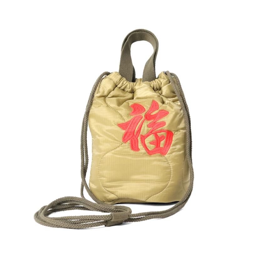 HOUSTON ヒューストン 刺繍キルティングエフェクトバッグ 虎 タイガー 手提げポーチ 手提げ袋 ショルダーバッグ 巾着 小さめ メンズ 送料無料 6844 | HOUSTON | 06