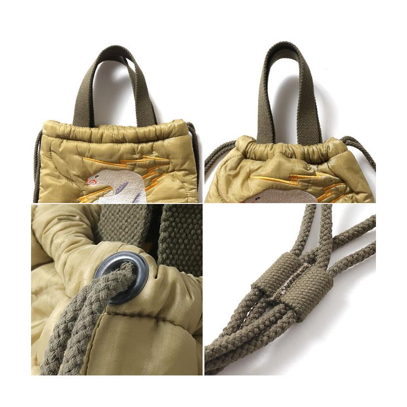 HOUSTON ヒューストン 刺繍キルティングエフェクトバッグ アラスカ 白くま 手提げポーチ 手提げ袋 ショルダーバッグ 巾着 小さめ メンズ 送料無料 6846 | HOUSTON | 08