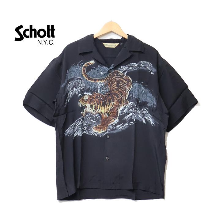 Schott N.Y.C（ショット） Schott レーヨンシャツ TIGER タイガー