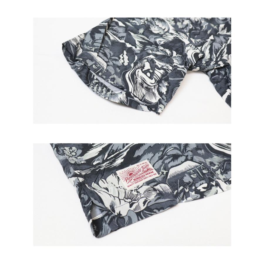 Schott ショット パイナップルジュース レーヨンシャツ WATER VALLEY アロハシャツ 開襟シャツ オープンカラーシャツ メンズ 半袖シャツ 送料無料 782-6123012の画像