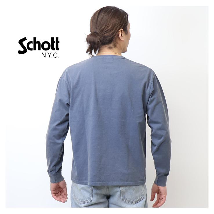 Schott N.Y.C（ショット） Schott プレンティタフ 刺繍ヘンリーネック