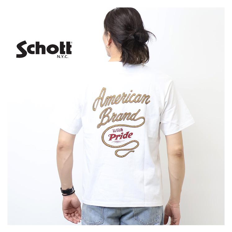 Schott N.Y.C（ショット） Schott ロープ ヘンリーネック 半袖Tシャツ