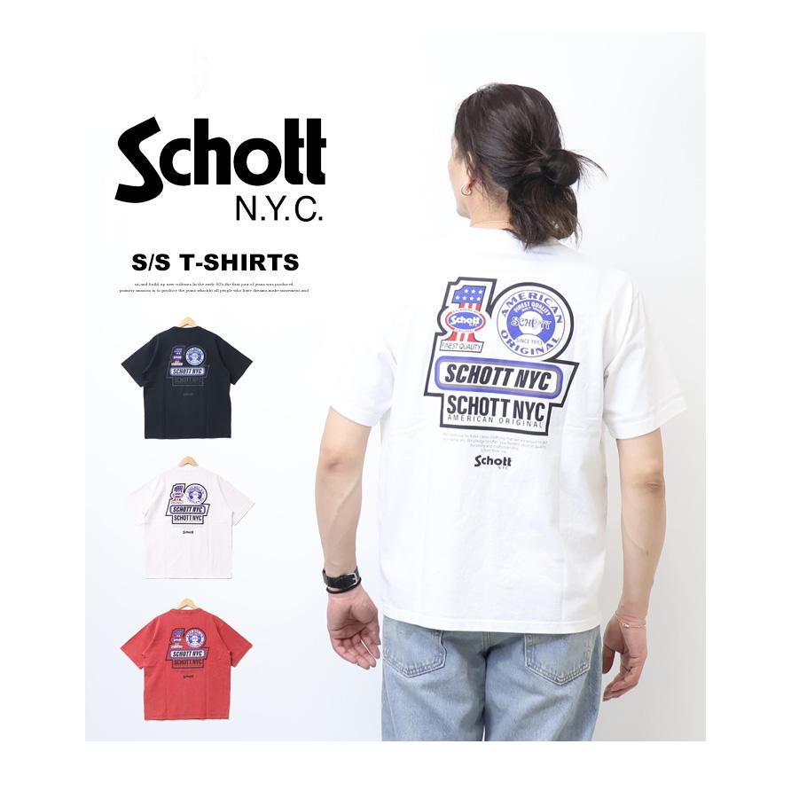シーズ　Tシャツ Lサイズ Schott N.Y.C（ショット） Schott メニー ピーシーズ 半袖Tシャツ 半T