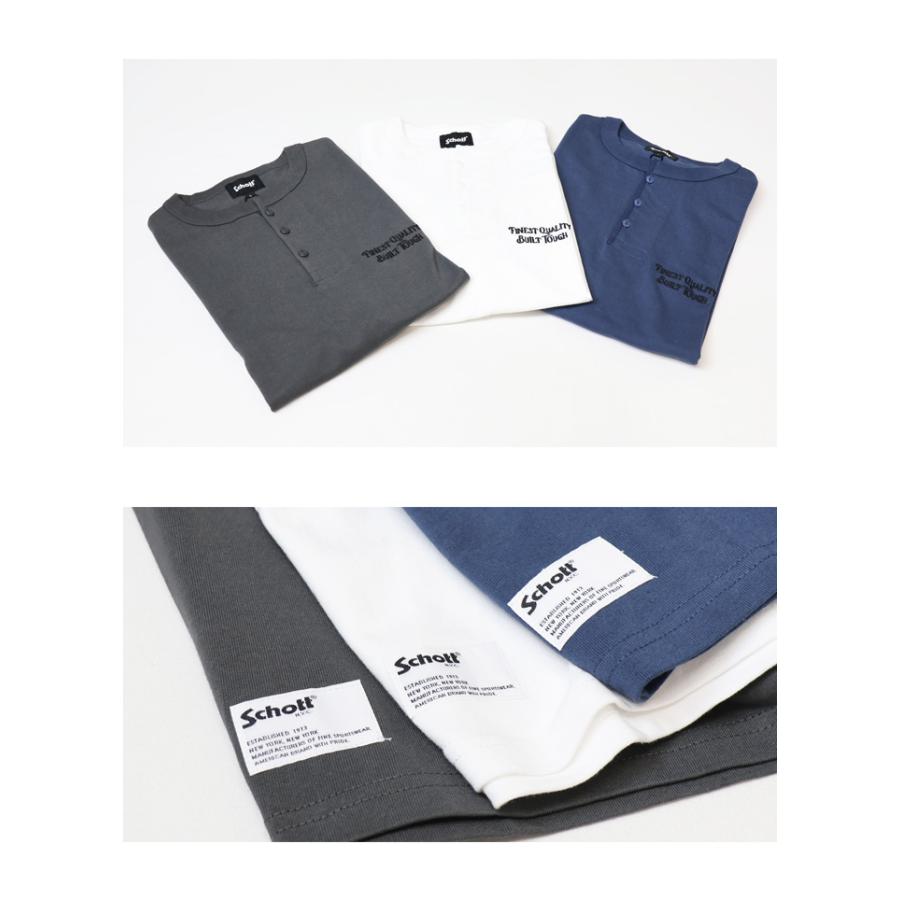 Schott N.Y.C（ショット） Schott F.Q.B.T. 刺繍 ヘンリーネック T