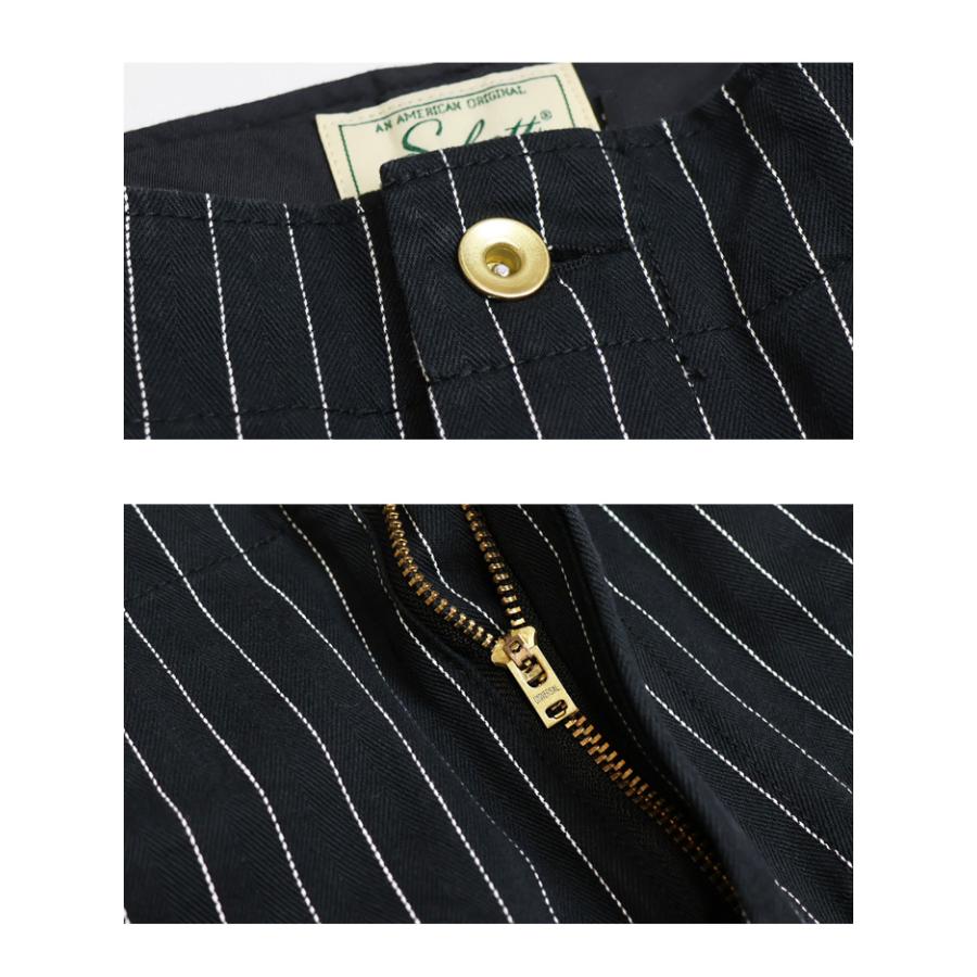 Schottストライプフリスコパンツ黒34 STRIPE FRISCO PANTS/ストライプ フリスコパンツ | Schott（ショット