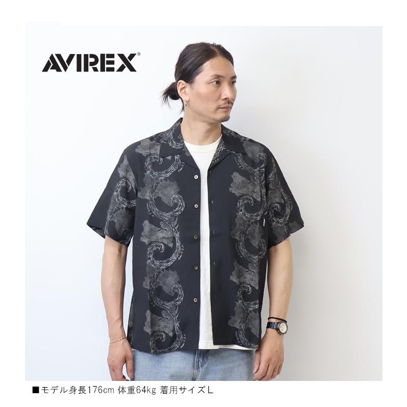 AVIREX（アヴィレックス） アロハシャツ KOMAINU 狛犬 半袖シャツ