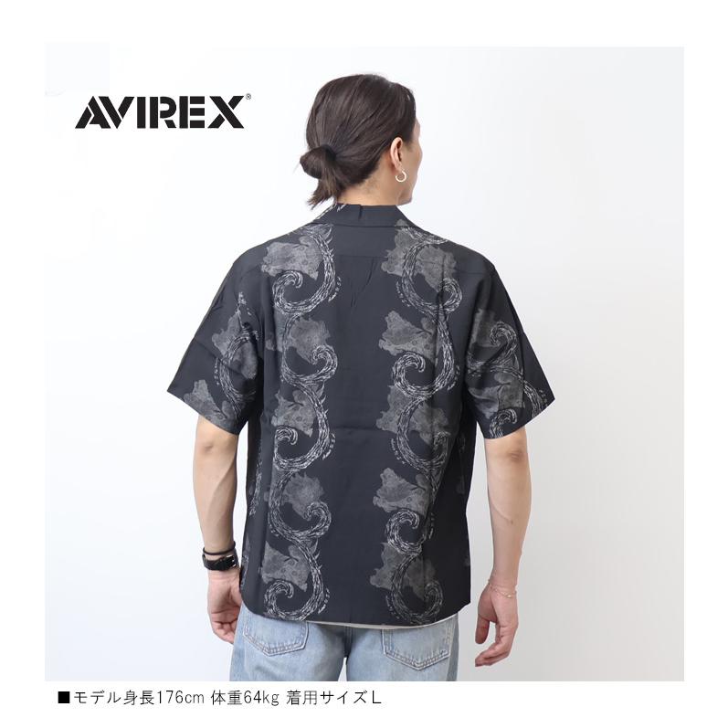 AVIREX（アヴィレックス） アロハシャツ KOMAINU 狛犬 半袖シャツ