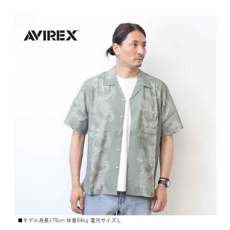 AVIREX（アヴィレックス） アロハシャツ KOMAINU 狛犬 半袖シャツ