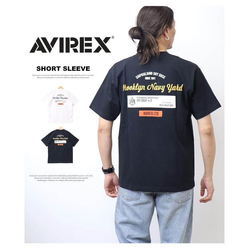 AVIREX（アヴィレックス） パッチド 半袖Tシャツ Brooklyn メンズ 半T 