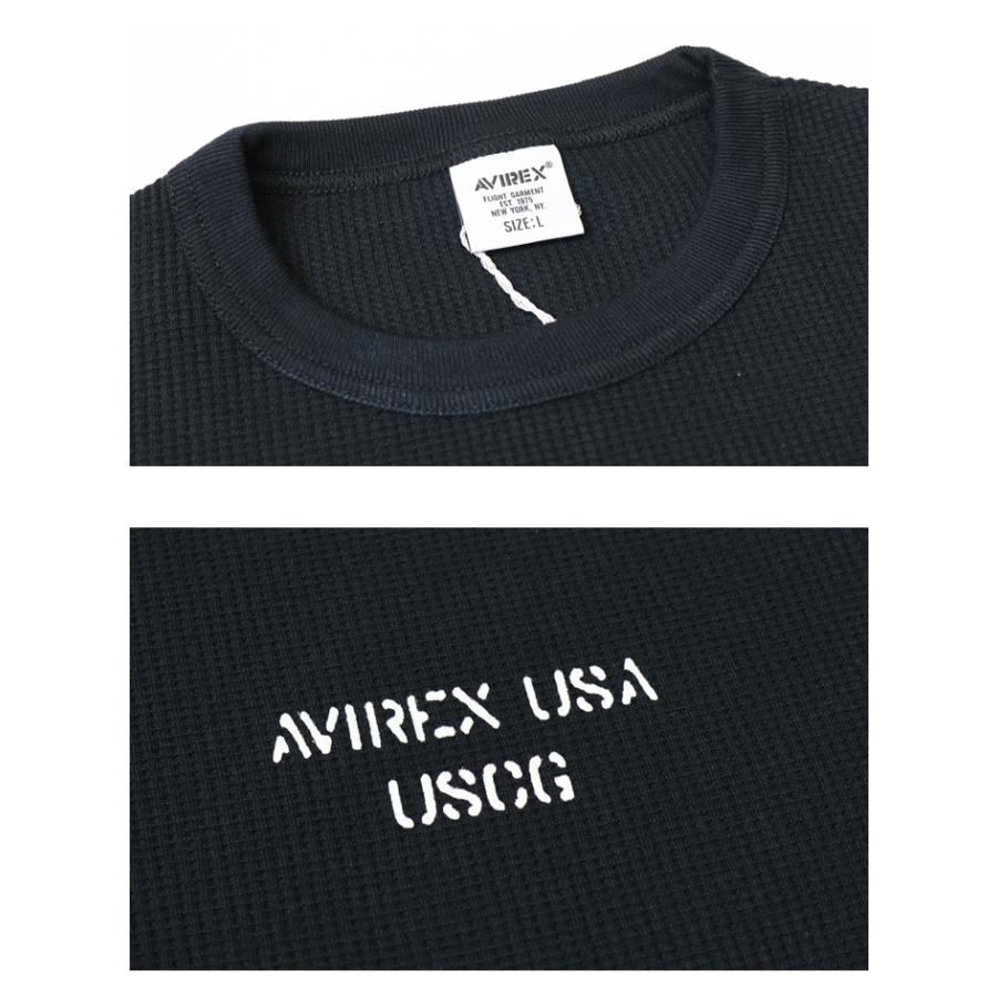 AVIREX（アヴィレックス） ミニワッフル 半袖Tシャツ U.S.COAST GUARD