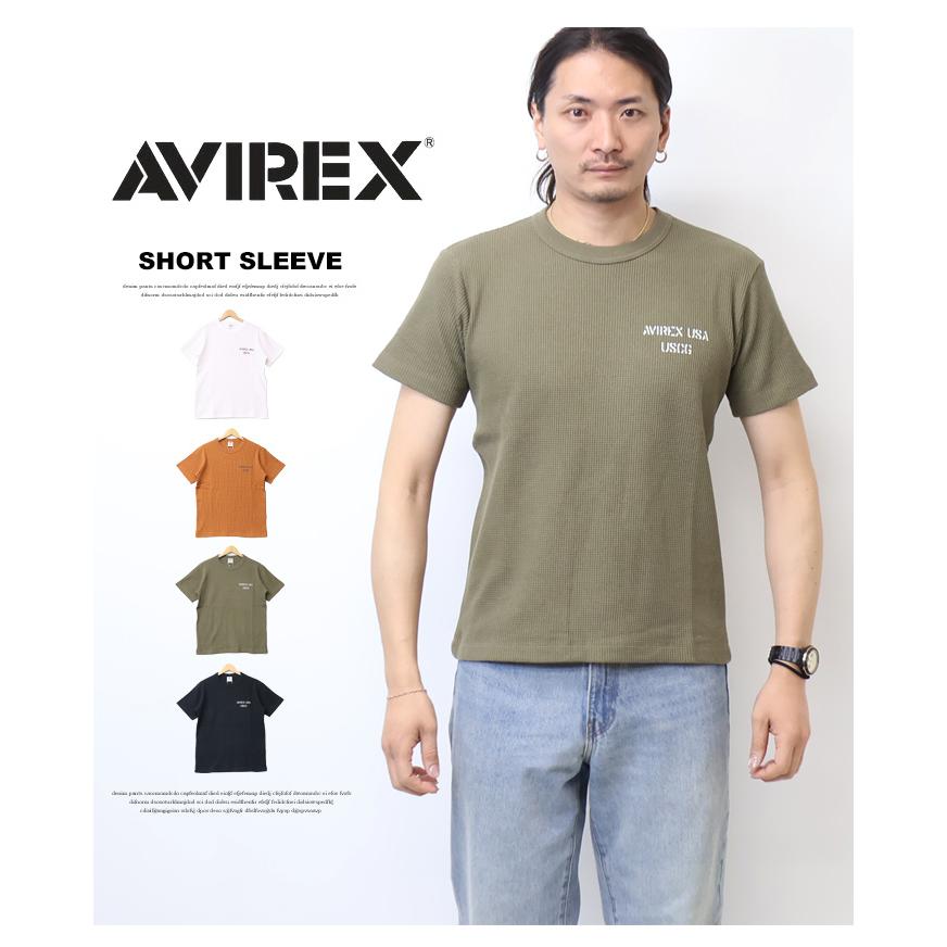 AVIREX（アヴィレックス） ミニワッフル 半袖Tシャツ U.S.COAST GUARD