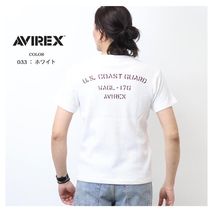AVIREX（アヴィレックス） ミニワッフル 半袖Tシャツ U.S.COAST GUARD