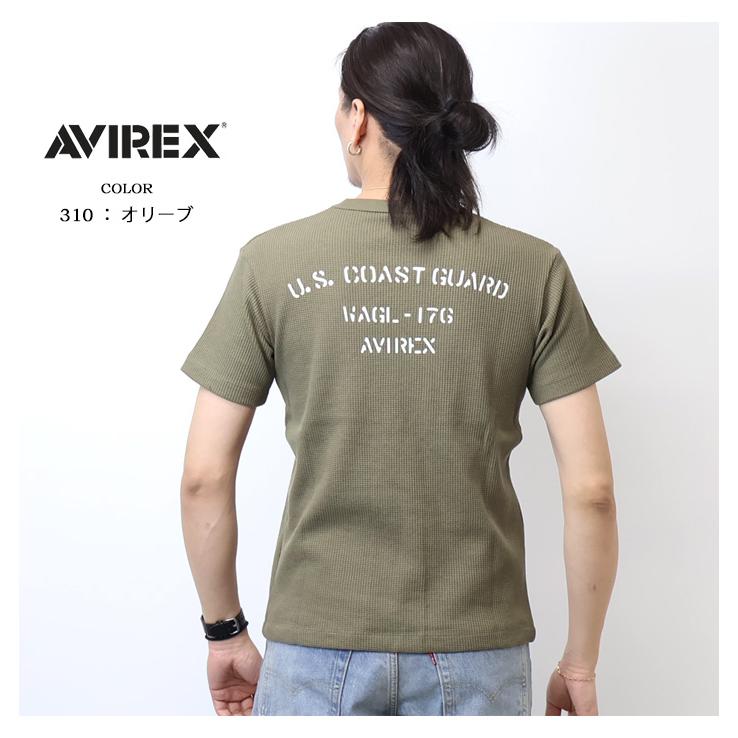 AVIREX（アヴィレックス） ミニワッフル 半袖Tシャツ U.S.COAST GUARD