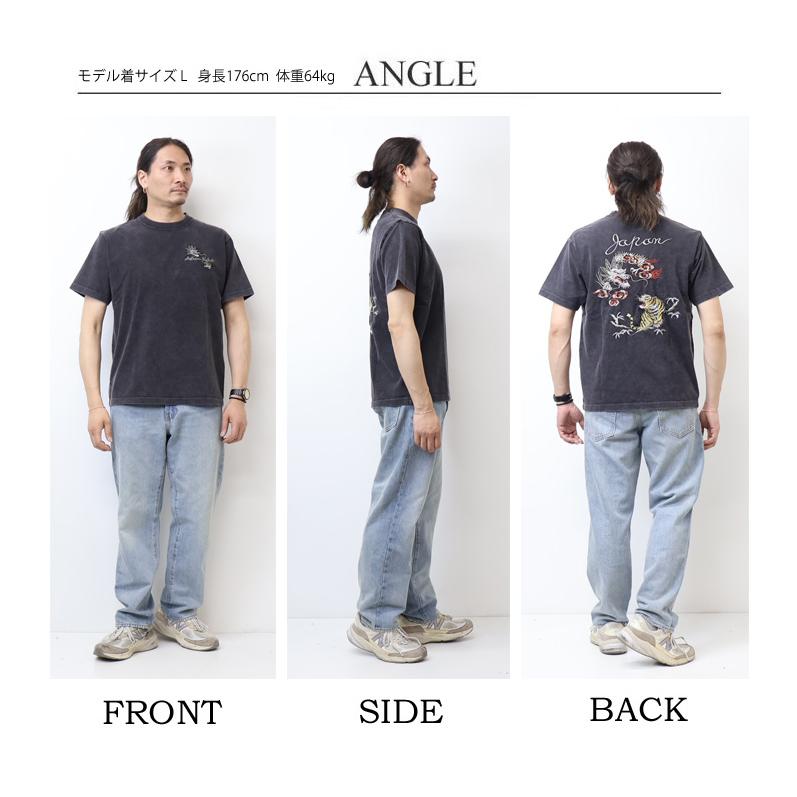AVIREX（アヴィレックス） スーベニア刺繍 半袖Tシャツ TIGER & DRAGON