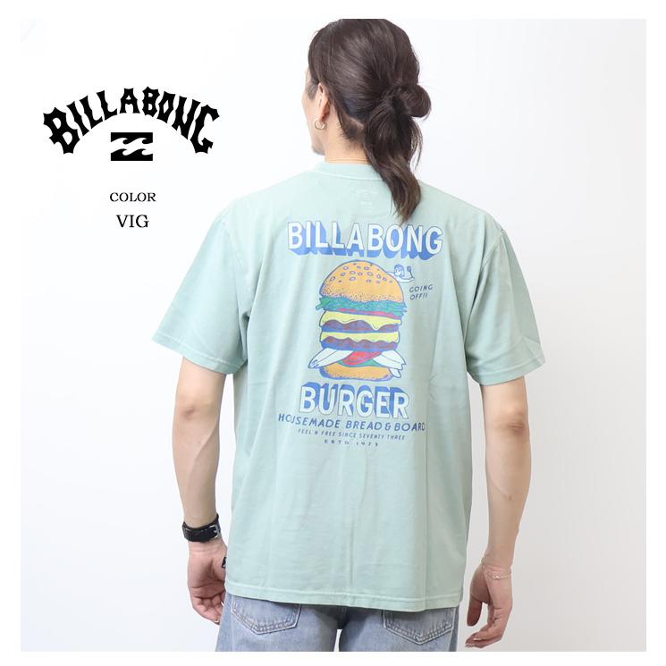 BILLABONG（ビラボン） BB BURGER ピグメント加工 半袖Tシャツ 半T