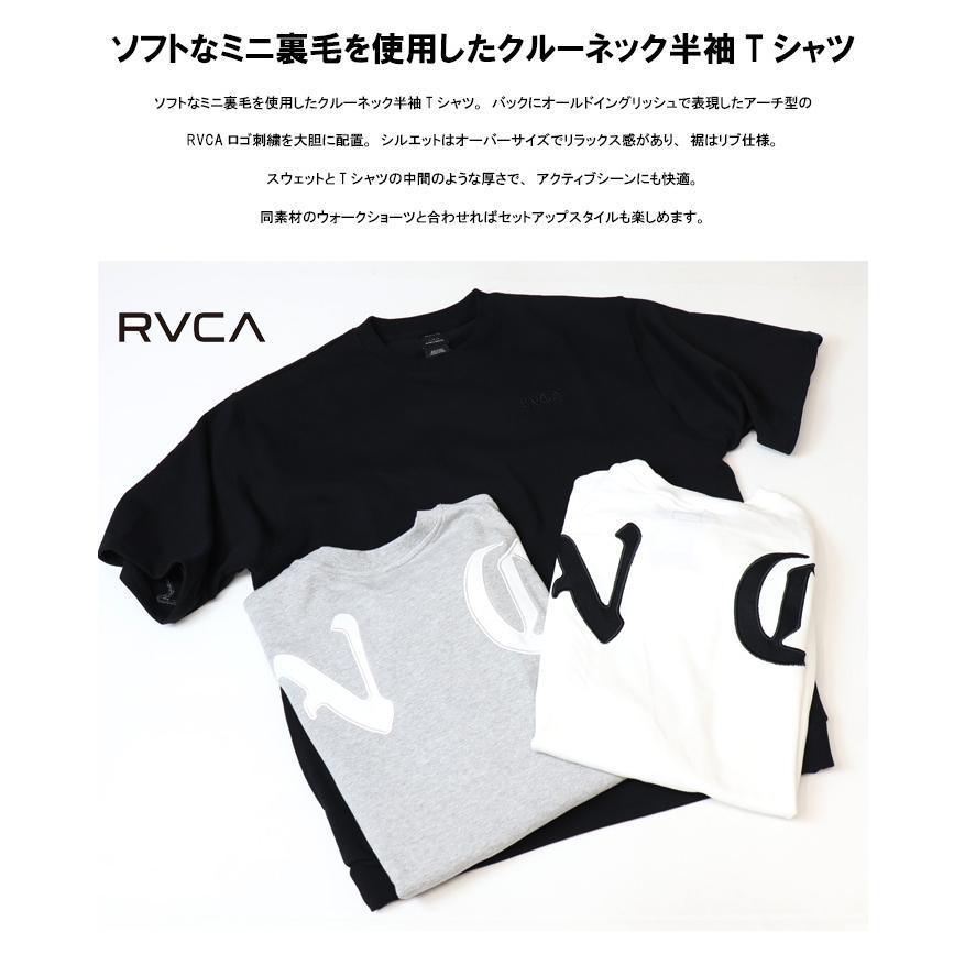 RVCA（ルーカ） BACK SIDE ARCH IRON SS ミニ裏毛 半袖Tシャツ 半T