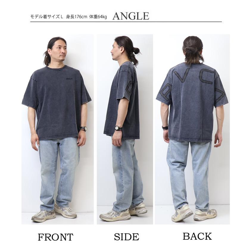 M 黒 ルーカ ARCH RVCA ビッグシルエット 半袖Tシャツ RVCA（ルーカ） トレーナー 半袖 メンズ バック サイド アーチ