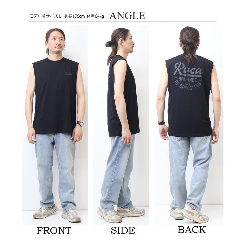 RVCA（ルーカ） SCRIPT SEALED TT タンクトップ ノースリーブTシャツ 