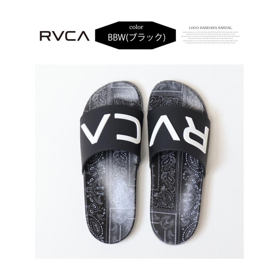 RVCA（ルーカ） LOGO BANDANA SANDAL シャワーサンダル シャワサン