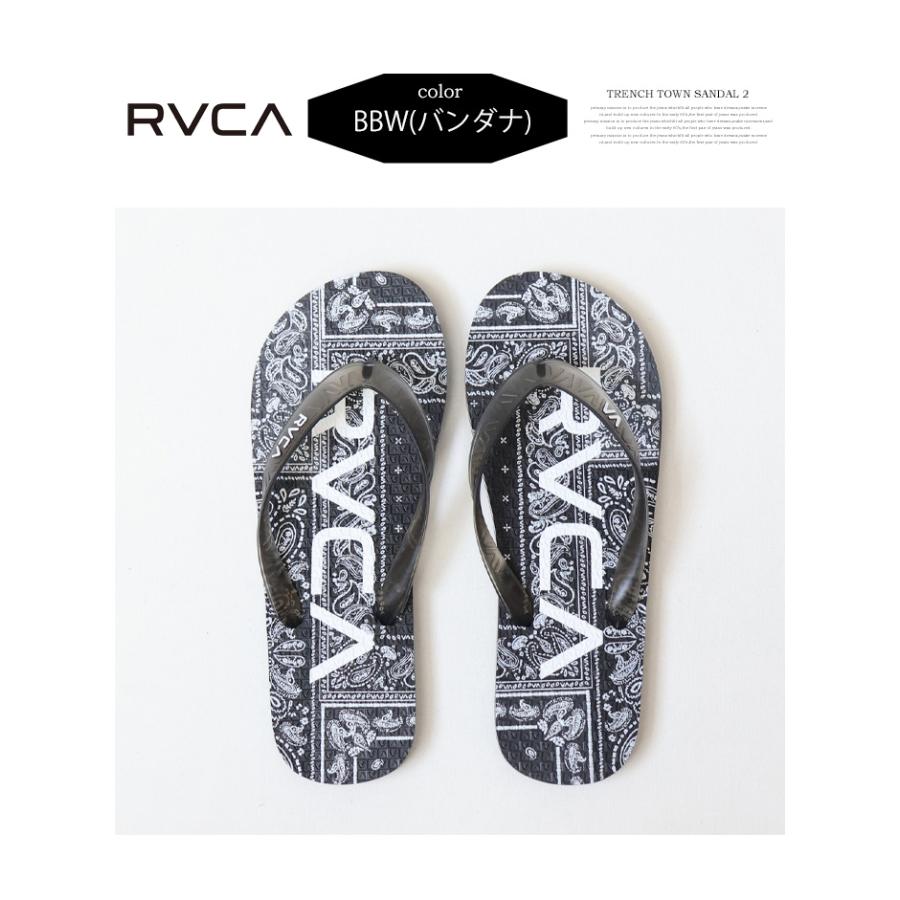 RVCA（ルーカ） TRENCH TOWN SANDAL 2 ビーチサンダル ビーサン メンズ