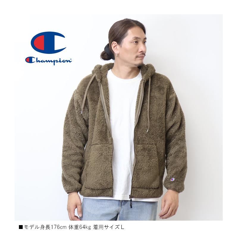 Champion（チャンピオン） ボアフリース ジップパーカー メンズ