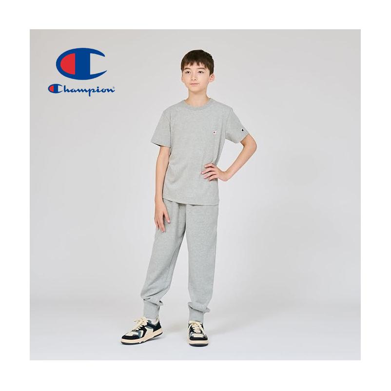 Champion（チャンピオン） キッズ ワンポイント刺繍 半袖Tシャツ 半T