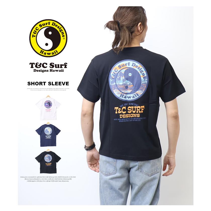 タウン&カントリー T&C Surf Designs プリント 半袖Tシャツ 海 ヤシの
