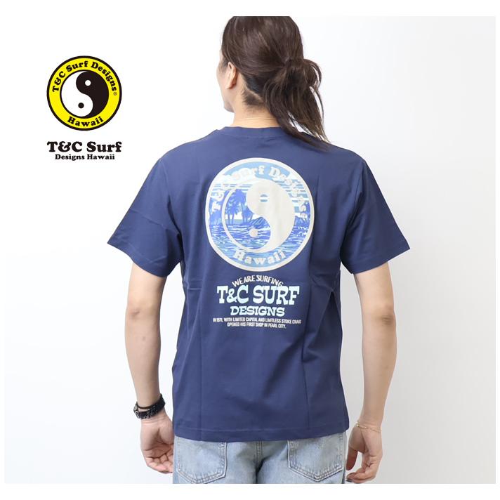 タウン&カントリー T&C Surf Designs プリント 半袖Tシャツ 海 ヤシの