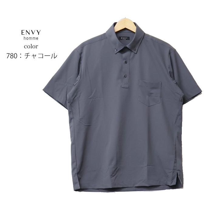 ENVY homme ボタンダウン 半袖ポロシャツ メンズ DMY009 : REX ONE