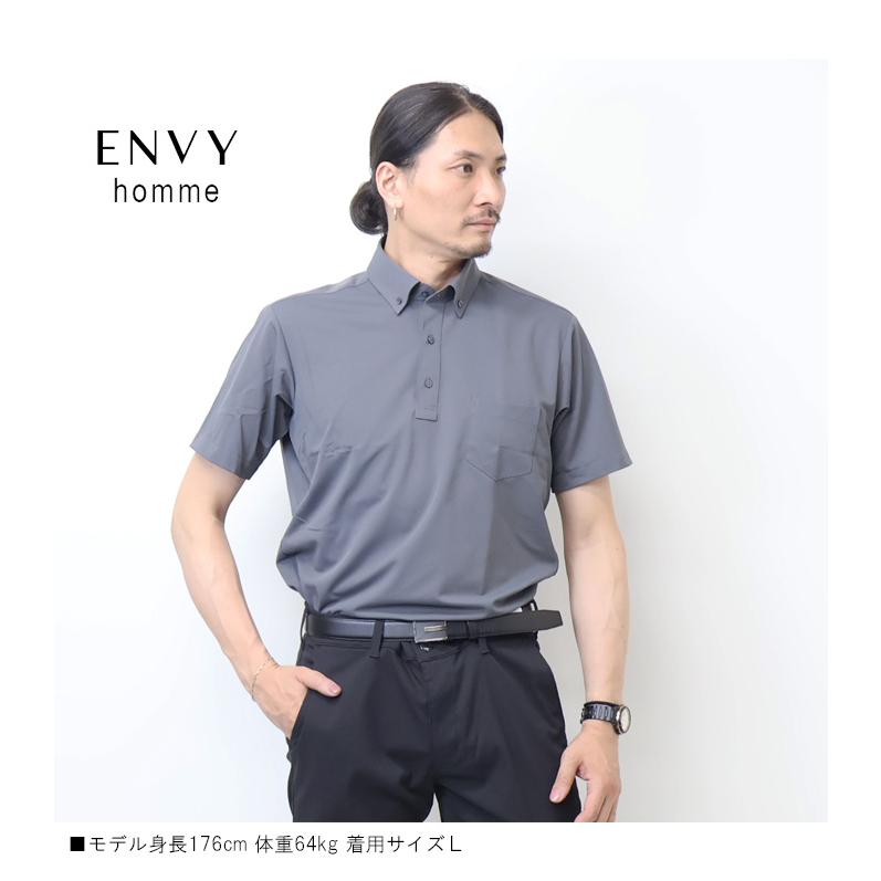 新品未使用　PGG 半袖ポロシャツ　サイズM ENVY homme ボタンダウン 半袖ポロシャツ メンズ DMY009 : REX ONE
