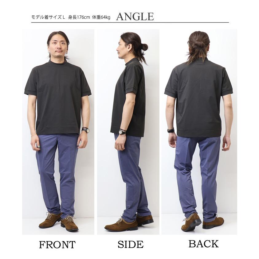 EDWIN（エドウィン） デニスラ モックネック 半袖Tシャツ 無地 メンズ