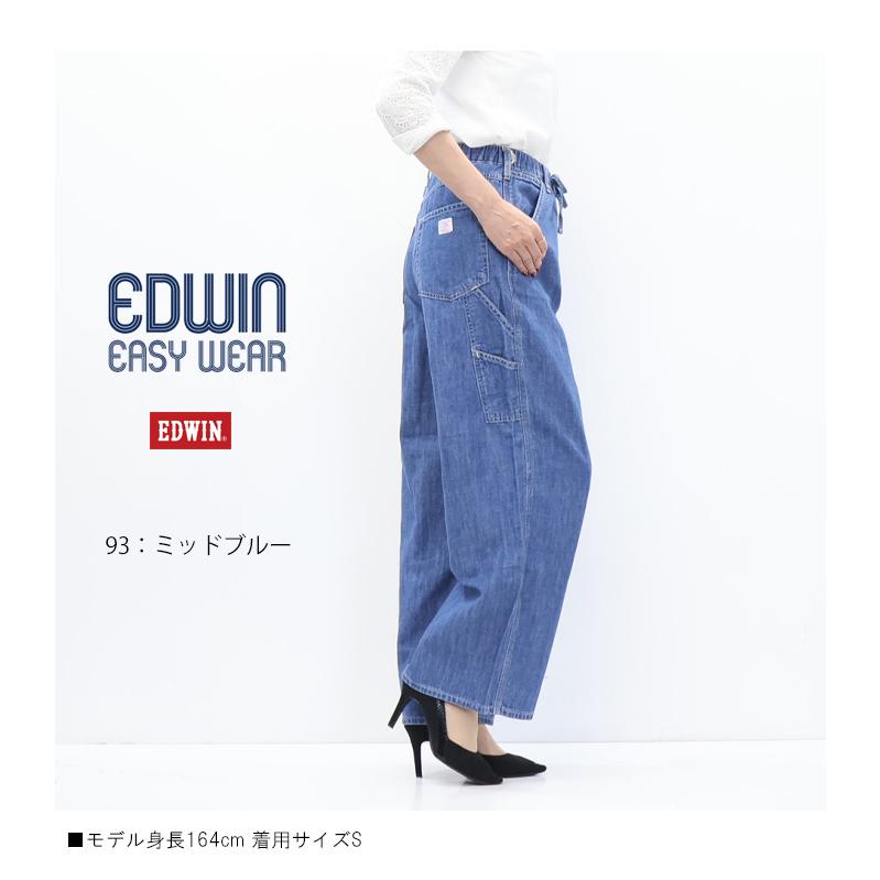 2026年春夏 EDWIN エドウィン レディース イージーペインターパンツ イージーパンツ 綿麻 ワイドパンツ 送料無料 ELE02 エドウイン | EDWIN | 09