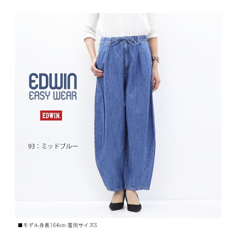 2026年春夏 EDWIN エドウィン レディース サーカスワイドパンツ イージーパンツ カーブパンツ ワイドパンツ 送料無料 ELE07 エドウイン | EDWIN | 06
