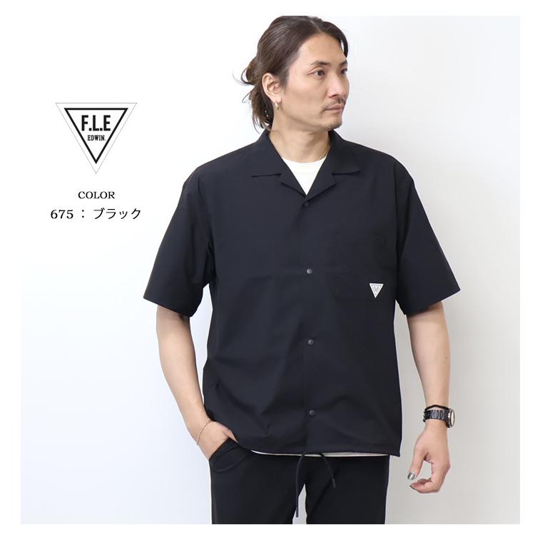 F.L.E 2026年春夏 EDWIN エドウィン 半袖 オープンカラーシャツ 半袖