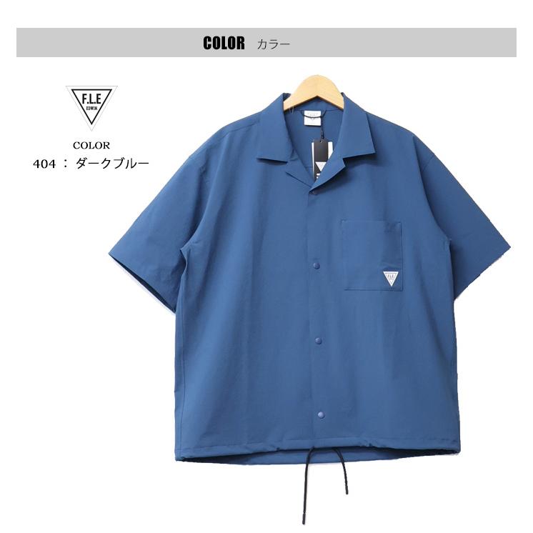 F.L.E 2026年春夏 EDWIN エドウィン 半袖 オープンカラーシャツ 半袖