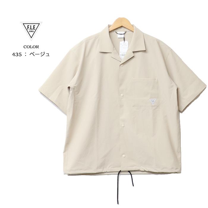 F.L.E 2026年春夏 SALE セール EDWIN エドウィン 半袖 オープンカラー