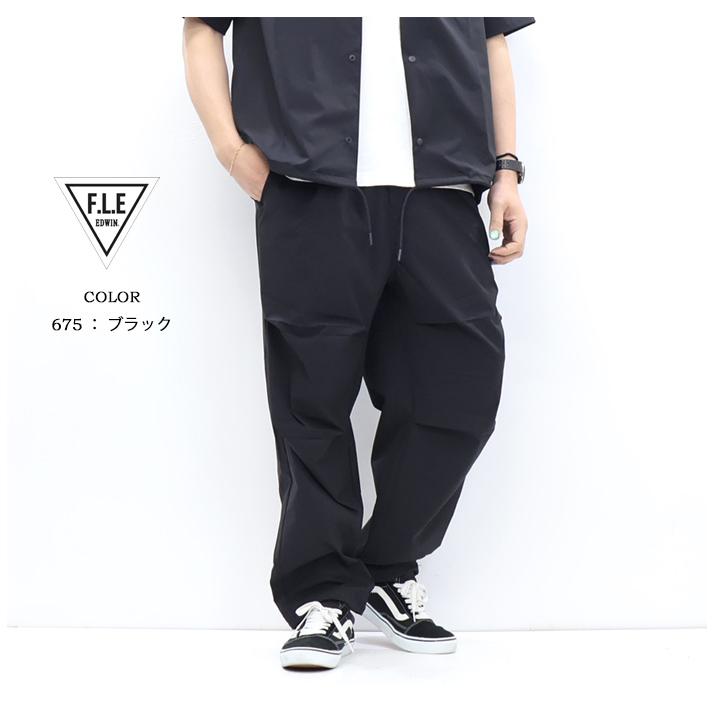 enfin leve メンズパンツ　ブラックS ブラック 【EDWIN】JERSEYS TAPERED カジュアルパンツ メンズ
