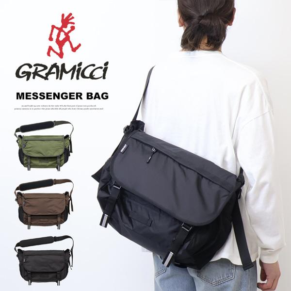 新品未使用 GRAMICCI ブラック メッセンジャーバッグ Gramicci（グラミチ） MESSENGER BAG メッセンジャーバッグ ショルダー