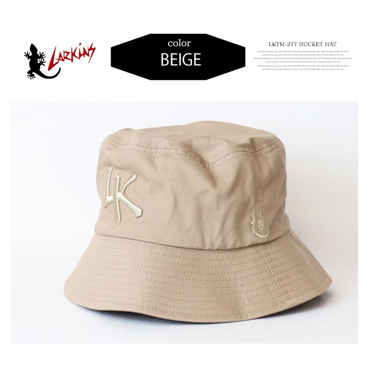 LARKINS（ラーキンス） トナルロゴ刺繍 バケットハット 帽子 バケハ