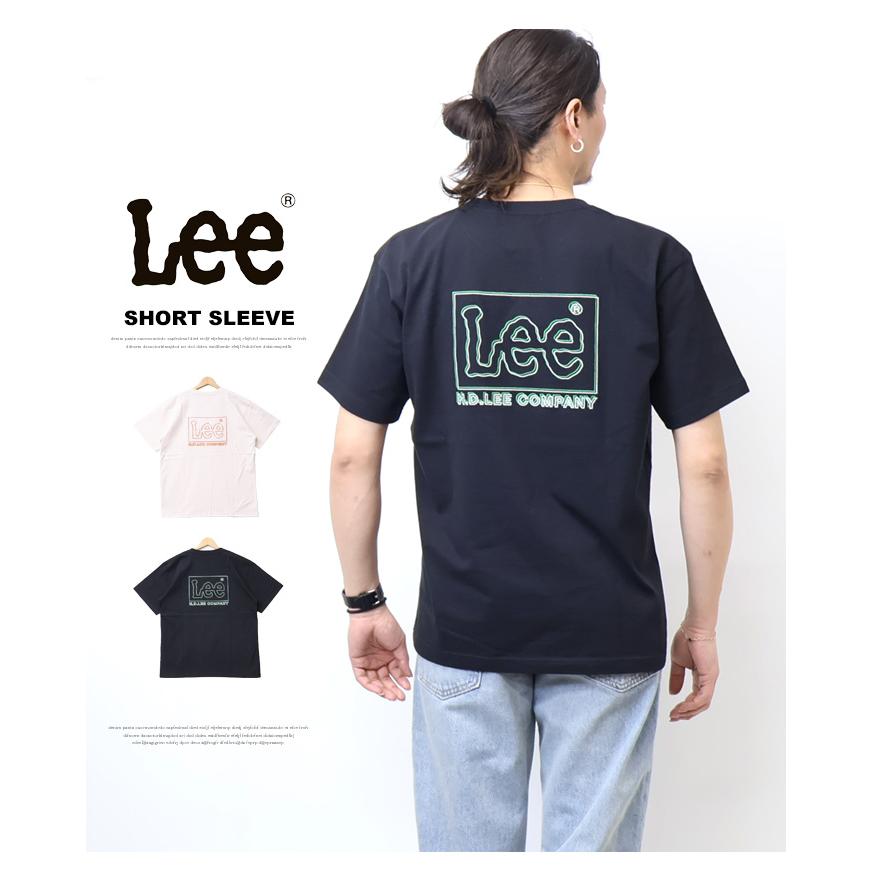 Lee リー バックロゴ刺繍 半袖Tシャツ メンズ レディース ユニセックス 半T LT3187 | Lee | 01
